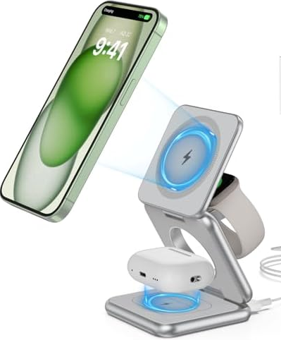 Hub wireless magnetico a 3 cariche