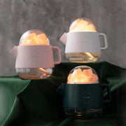 Teapot Diffuser / Night Lamp with pink salt
