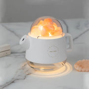 Teapot Diffuser / Night Lamp with pink salt