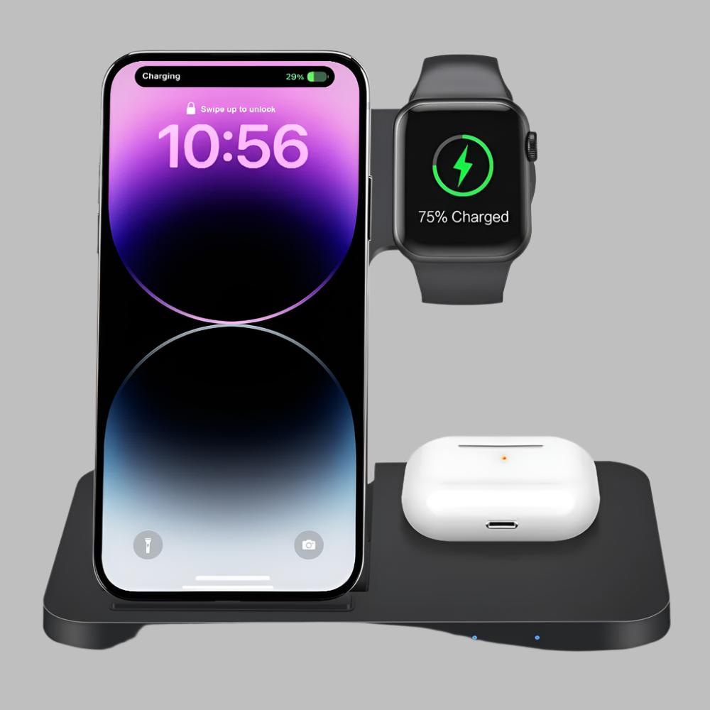 3in1 Wireless Fast Charger Dock Station